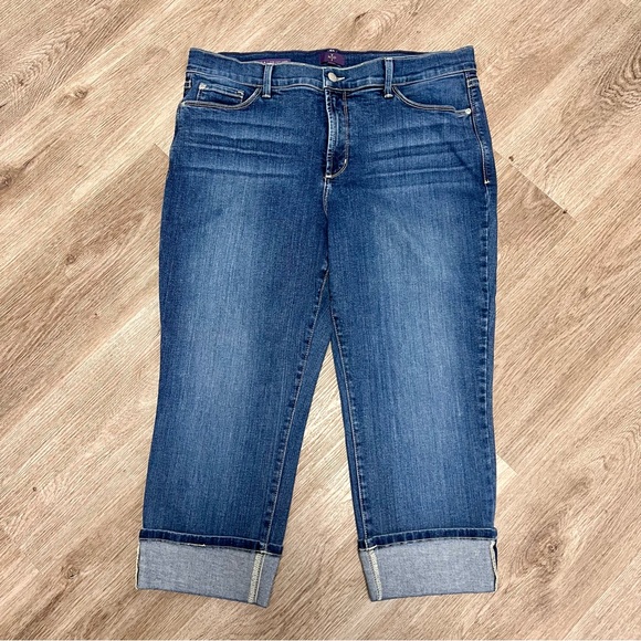 NYDJ Dayla Wide Cuff Capri A4 - Picture 1 of 4